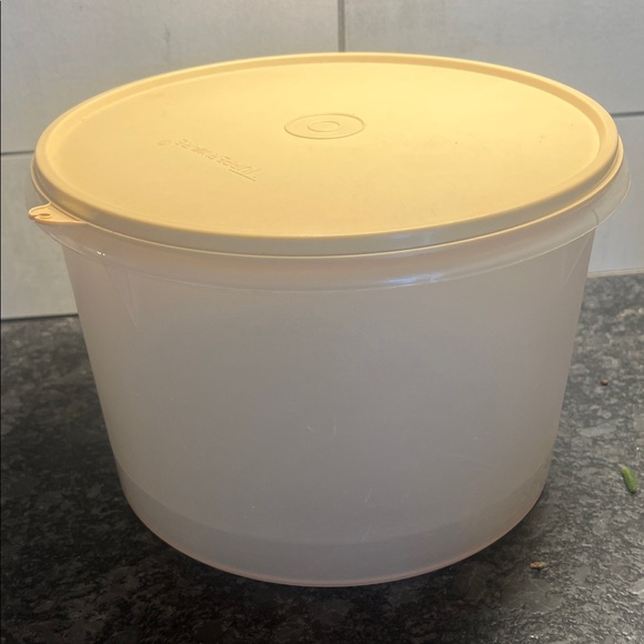 Tupperware Other - Translucent Storage Container with Cream Lid